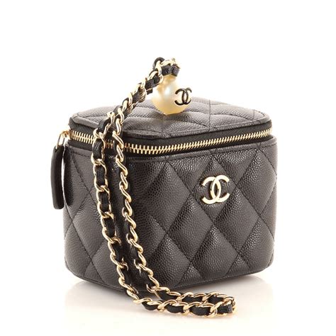 chanel vanity with chain 2020|chanel vanity case bag small.